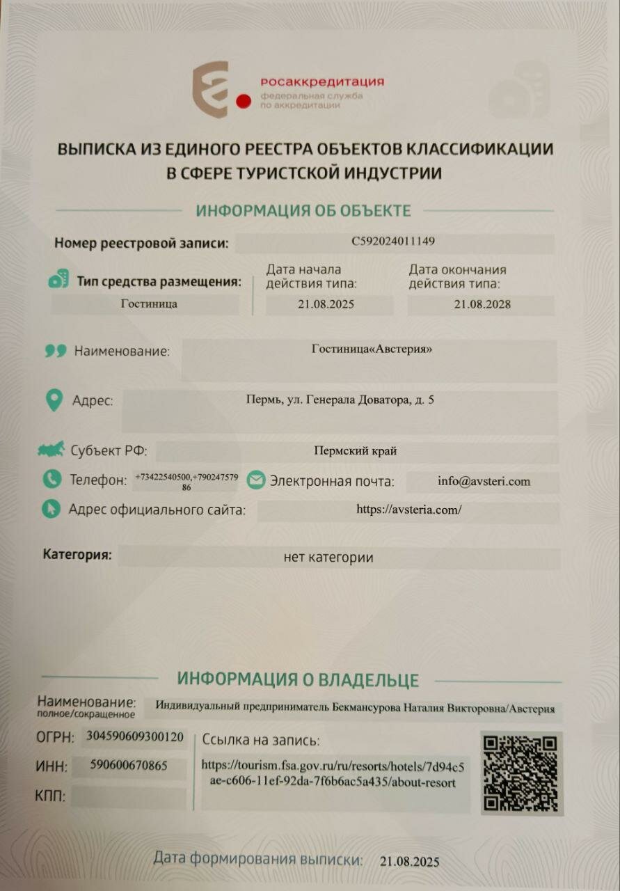 Гостиница Австерия Пермь-50